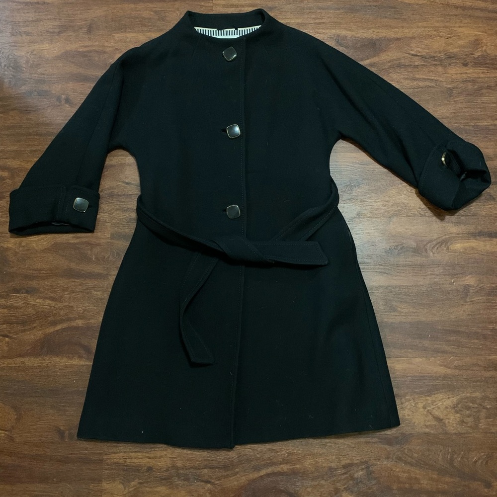 Black 100% Wool Kate Spade Coat